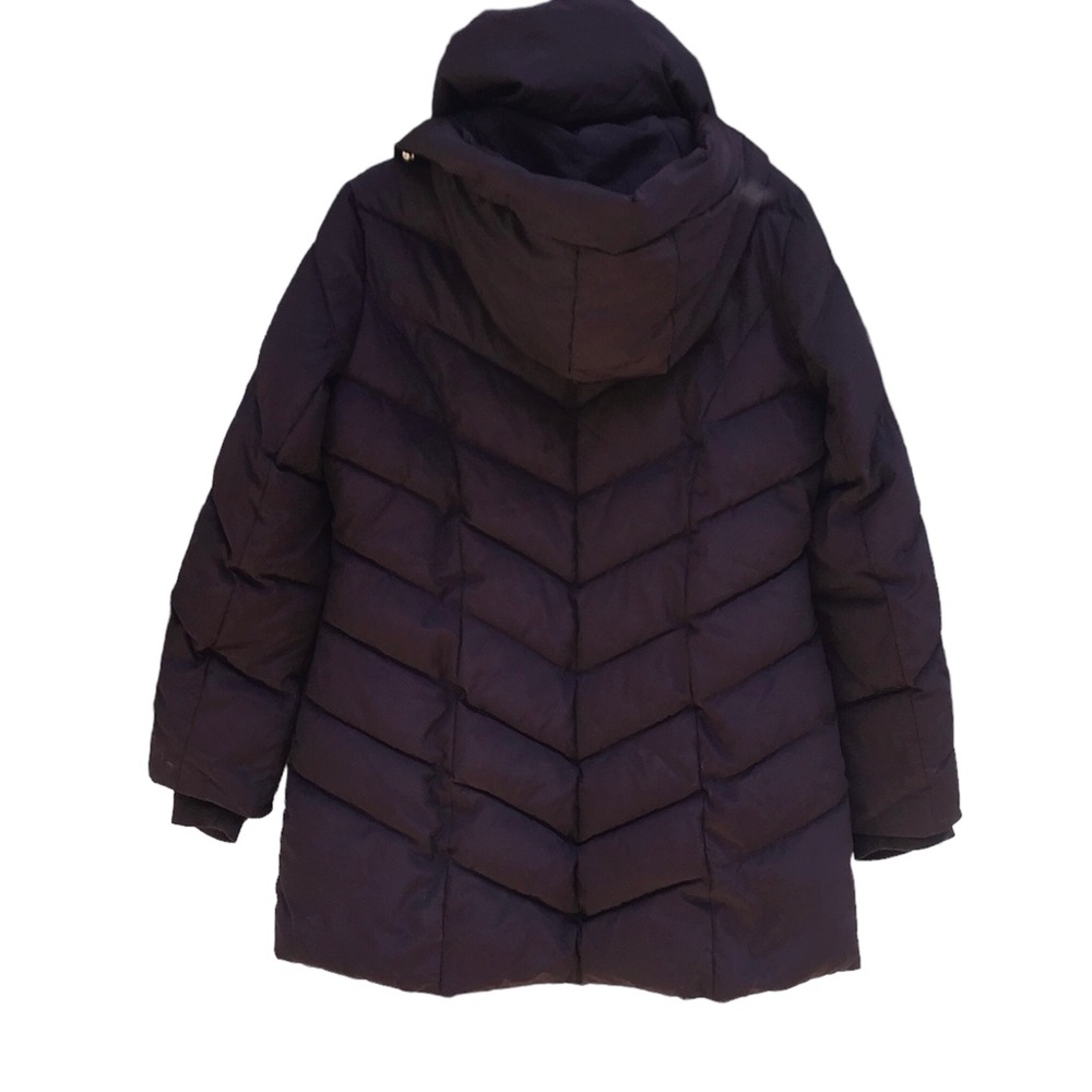 Steve Madden Puffer Coat with Pillow Collar and removable hood Wine SZ L